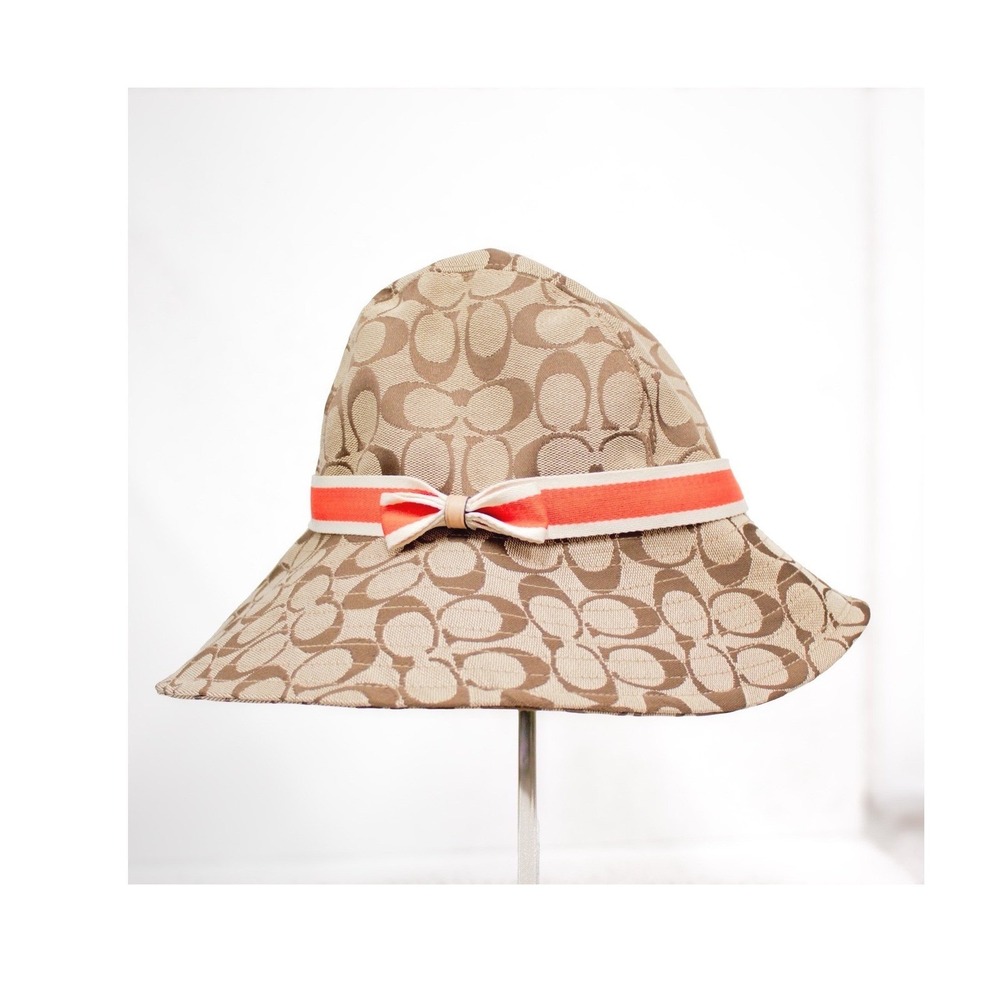 Coach Signature Monogram Bucket Hat | Coach Accessories - Picture 6 of 11